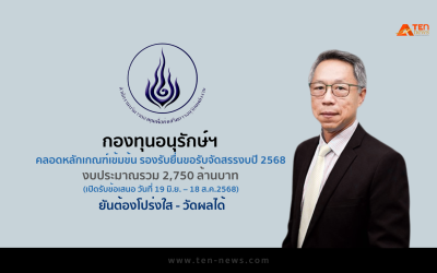 กองทุนอนุรักษ์ฯ คลอดหลักเกณฑ์เข้มข้น รองรับยื่นขอรับจัดสรรงบปี 2568 ต้องโปร่งใส