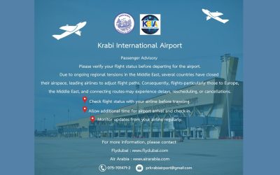 ทย. ยืนยันความพร้อมรับมือผลกระทบเที่ยวบินจากสถานการณ์ตะวันออกกลาง