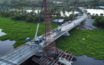 รุดหน้า 77% !! สะพานข้ามแม่น้ำปากพนัง จ.นครศรีธรรมราช เปิดใช้งานปีนี้