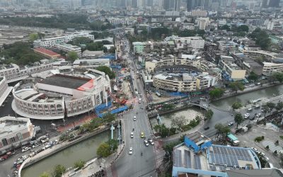 รฟม. ก่อสร้างรถไฟฟ้าสายสีส้ม เบี่ยงจราจร บริเวณสะพานขาว เริ่ม 16 มี.ค 69 สะพานผ่านฟ้าลีลาศ เริ่ม 18 มี.ค. 69