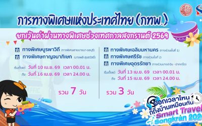 กทพ. ยกเว้นค่าผ่านทางพิเศษ ช่วงเทศกาลสงกรานต์ 2569