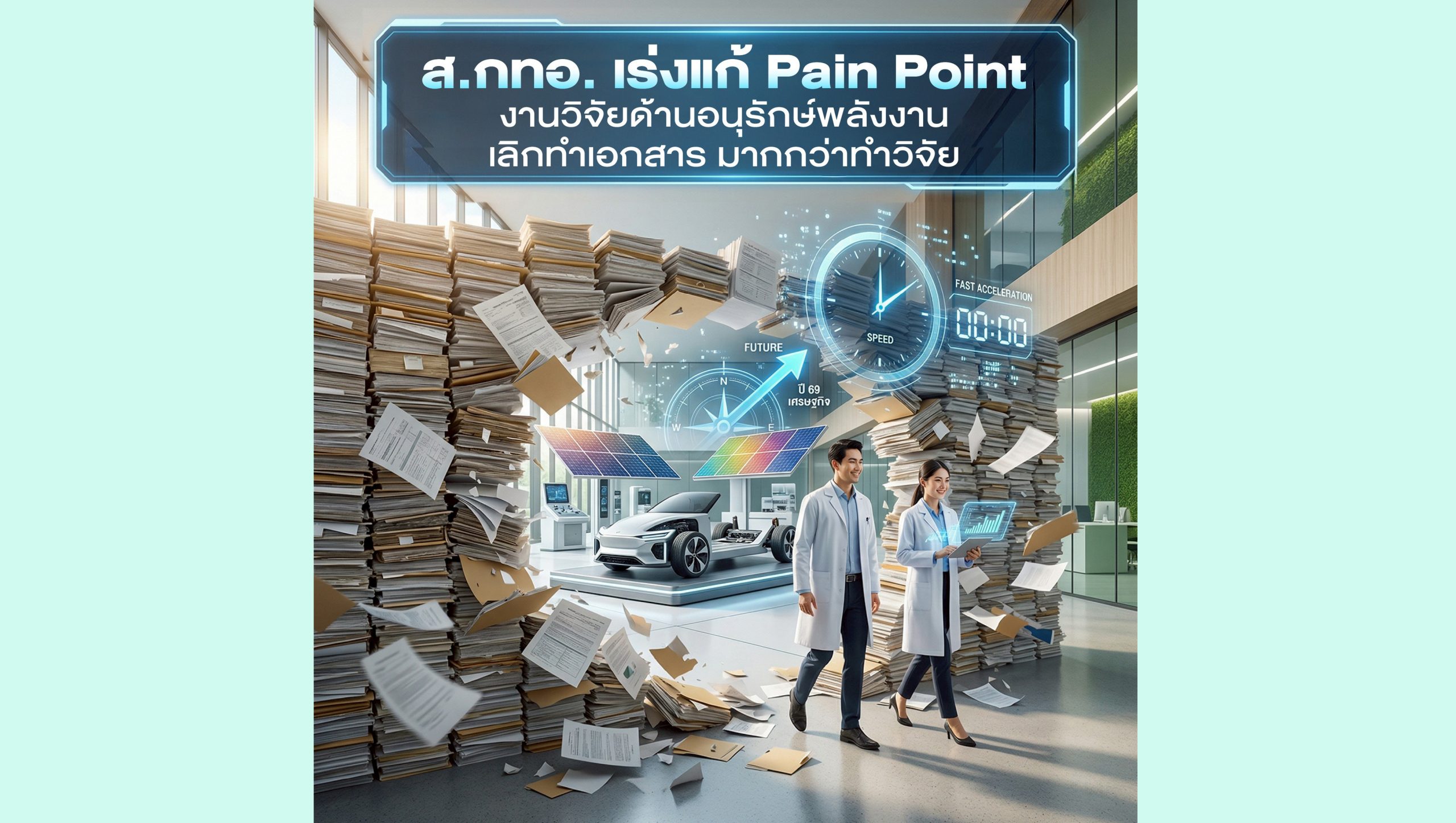 ส.กทอ. เร่งแก้ Pain Point งานวิจัยด้านอนุรักษ์พลังงาน เลิกทำเอกสาร มากกว่าทำวิจัย