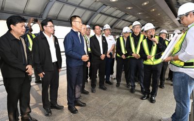 บอร์ด รฟม. ลงพื้นที่ตรวจความพร้อม ก่อนเริ่มปิดสะพานข้ามแยกประตูน้ำคืนวันที่ 24 เม.ย.นี้