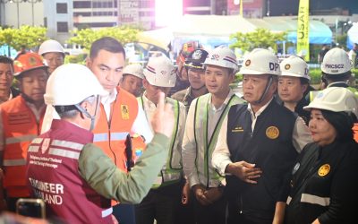“สิริพงศ์” - “เจเศรษฐ์” ลงพื้นที่รอบค่ำ ติดตามความคืบหน้าเหตุน้ำรั่วซึมเข้าอุโมงค์รถไฟฟ้า