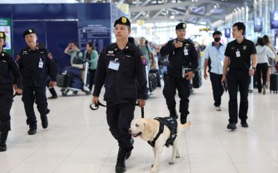 AOT ผนึกกำลังตำรวจ K-9 สกัดกั้นการลักลอบลำเลียงยาเสพติด ในสนามบินสุวรรณภูมิ