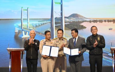 ทช.ลงนามสร้างสะพานข้ามทะเลสาบสงขลา-สะพานเชื่อมเกาะลันตา มูลค่ารวม 4.6 พันล้าน