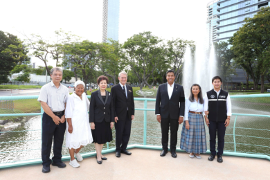 บี.กริม ส่งมอบ “Fountain of Compassion” กลางสวนลุมพินีปั้นจุดเช็คอินแห่งใหม่ใจกลางเมือง