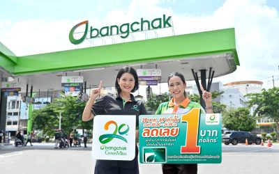 ครบรอบ 20 ปี "บางจาก กรีนไมลส์" รับส่วนลดราคาน้ำมันทุกชนิด ลิตรละ 1 บาท 20 ส.ค.นี้