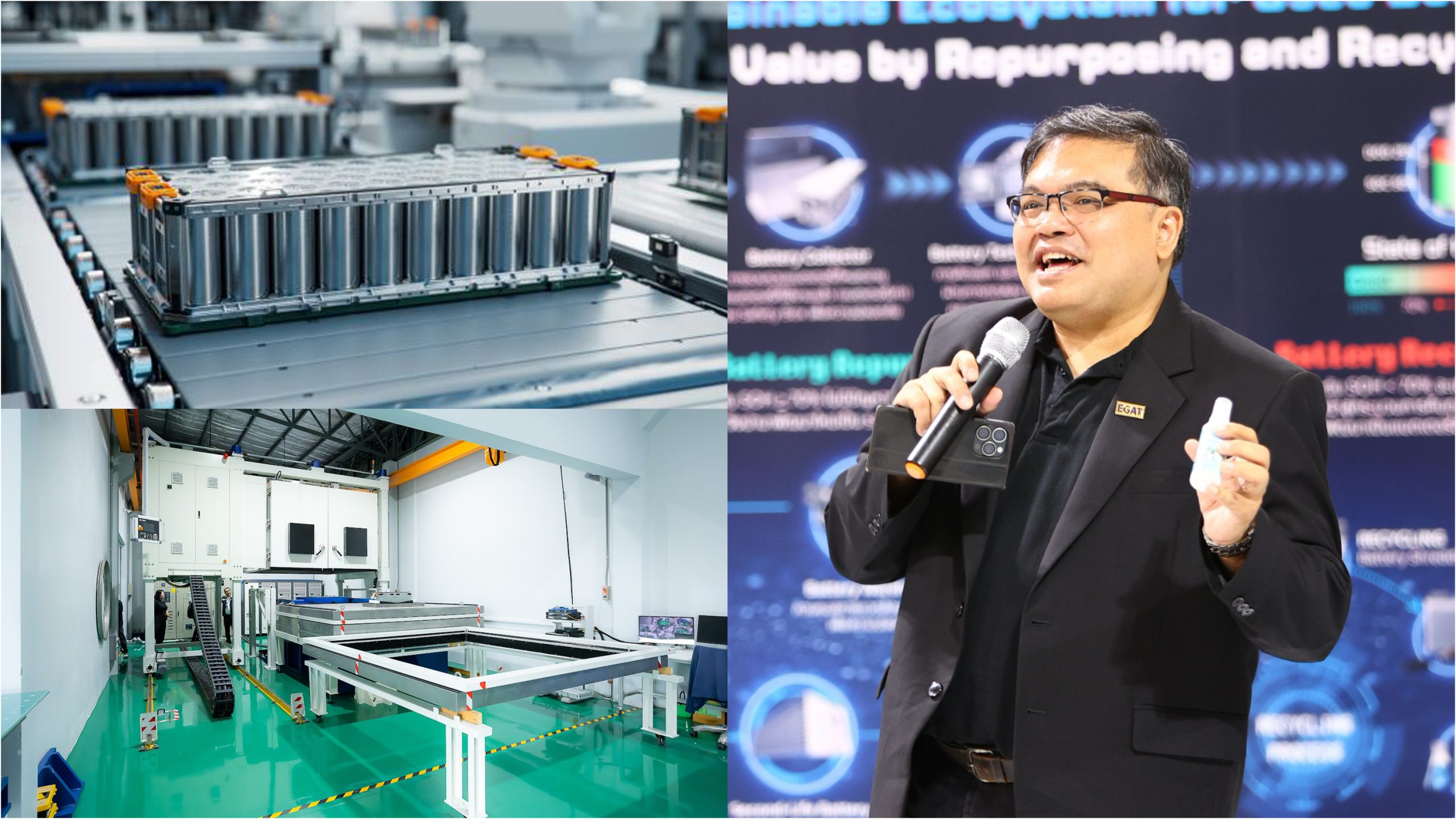 กฟผ. เปิดโมเดล Battery Ecosystem ครบวงจร เปลี่ยนซากแบตเตอรี่รถ EV เป็นระบบกักเก็บพลังงาน