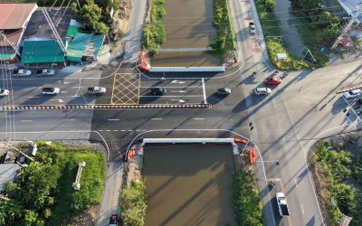เปิดสัญจรแล้ว! สะพานโฉมใหม่ 5 เลน บน ทล.3264 เชื่อมดอนเจดีย์–สระกระโจม